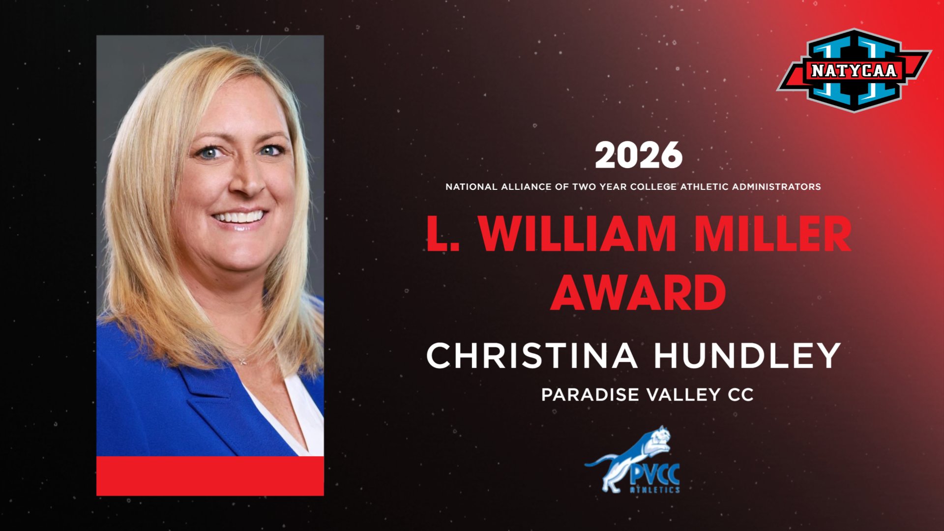 CHRISTINA HUNDLEY NAMED L. WILLIAM MILLER AWARD RECIPIENT