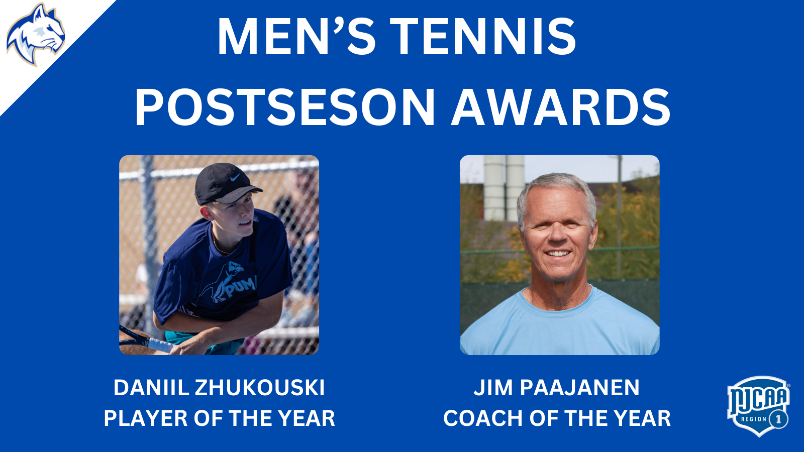 MEN'S TENNIS RECEIVED END-OF-SEASON REGION AWARDS
